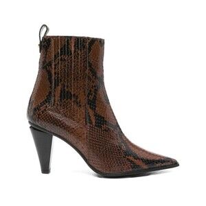 Roberto Festa Textured Snakeskin Ankle Boots - NWT
